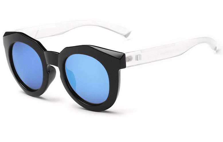 Bamware - Simone Octagonal Acrylic Sunglasses White