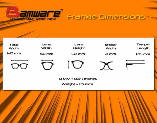 Bamware - Frankie Flat Lens Sunglasses